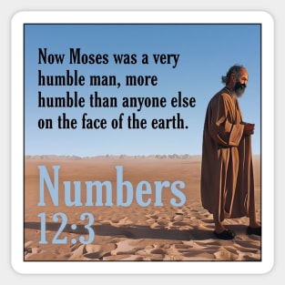 Numbers 12:3 Sticker